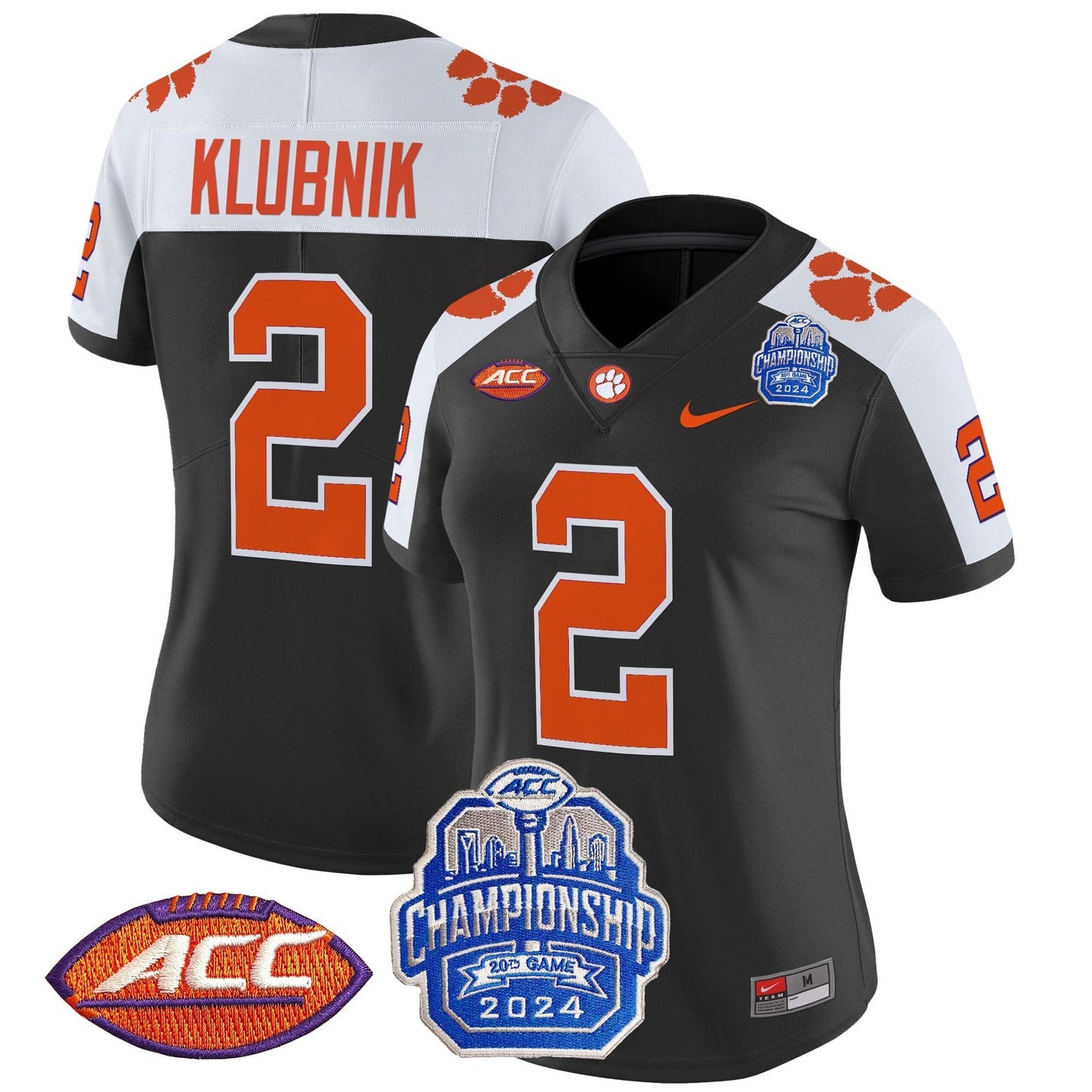 Women's CLEM 2024 ACC Championship Patch Vapor Limited Jersey - All Stitched