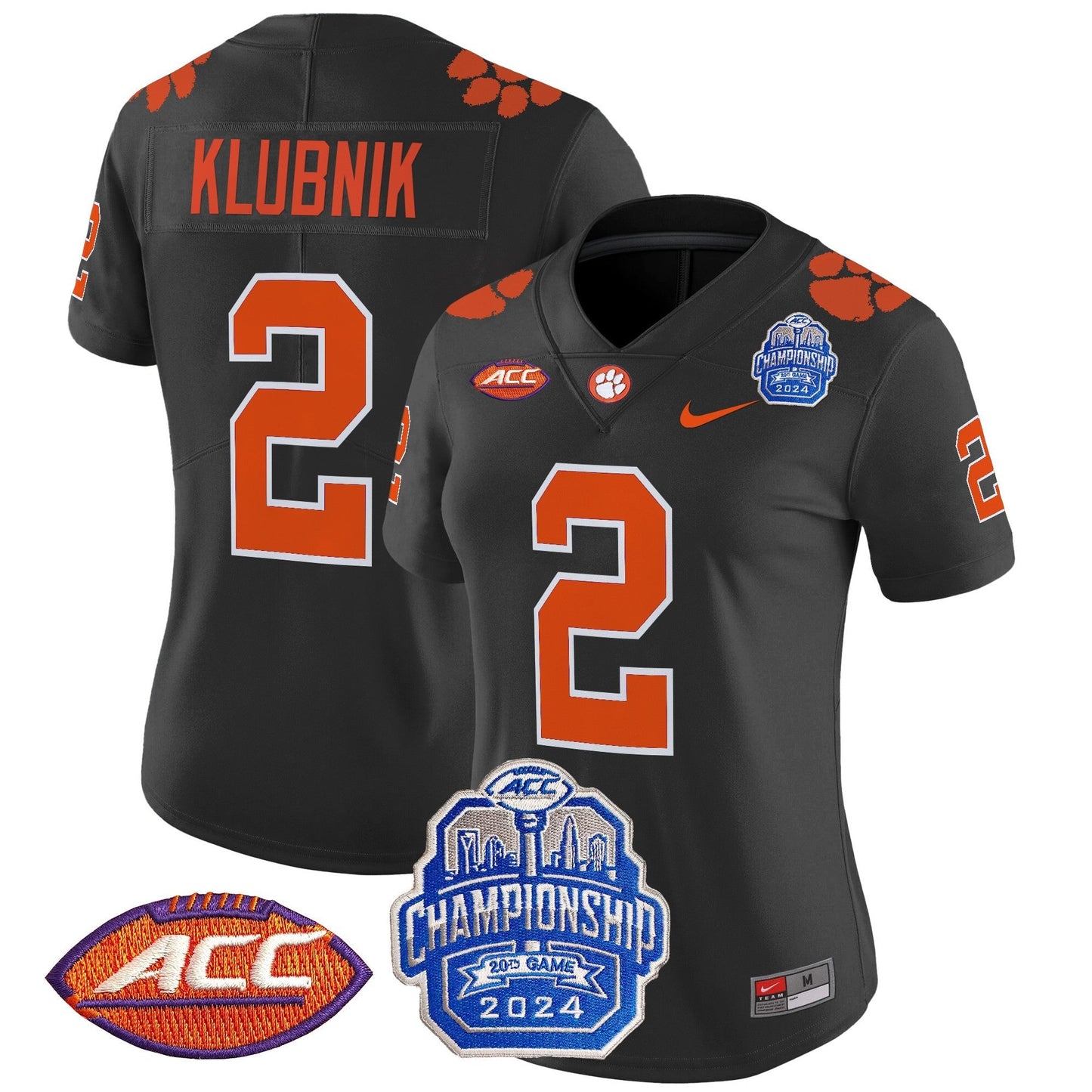 Women's CLEM 2024 ACC Championship Patch Vapor Limited Jersey - All Stitched