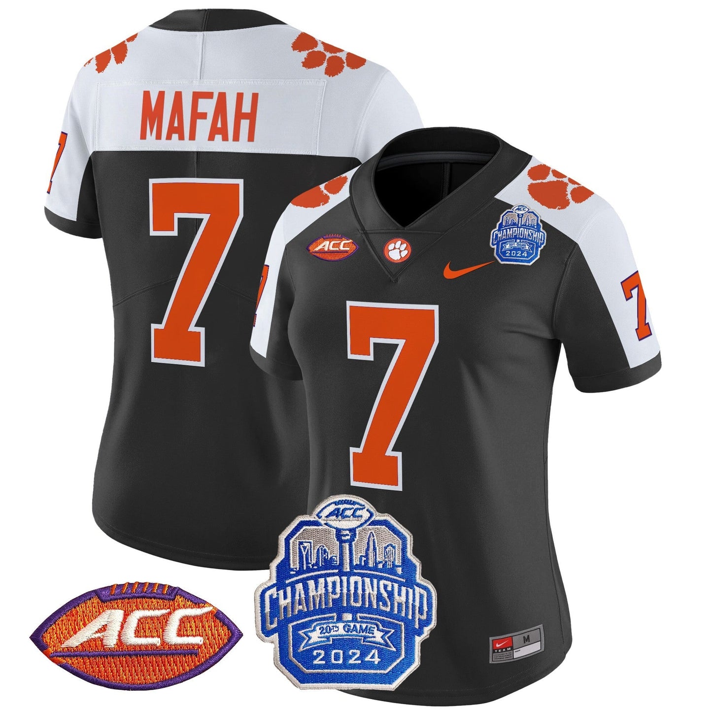 Women's CLEM 2024 ACC Championship Patch Vapor Limited Jersey - All Stitched
