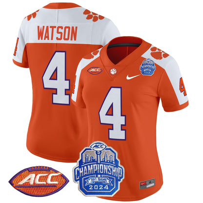 Women's CLEM 2024 ACC Championship Patch Vapor Limited Jersey - All Stitched