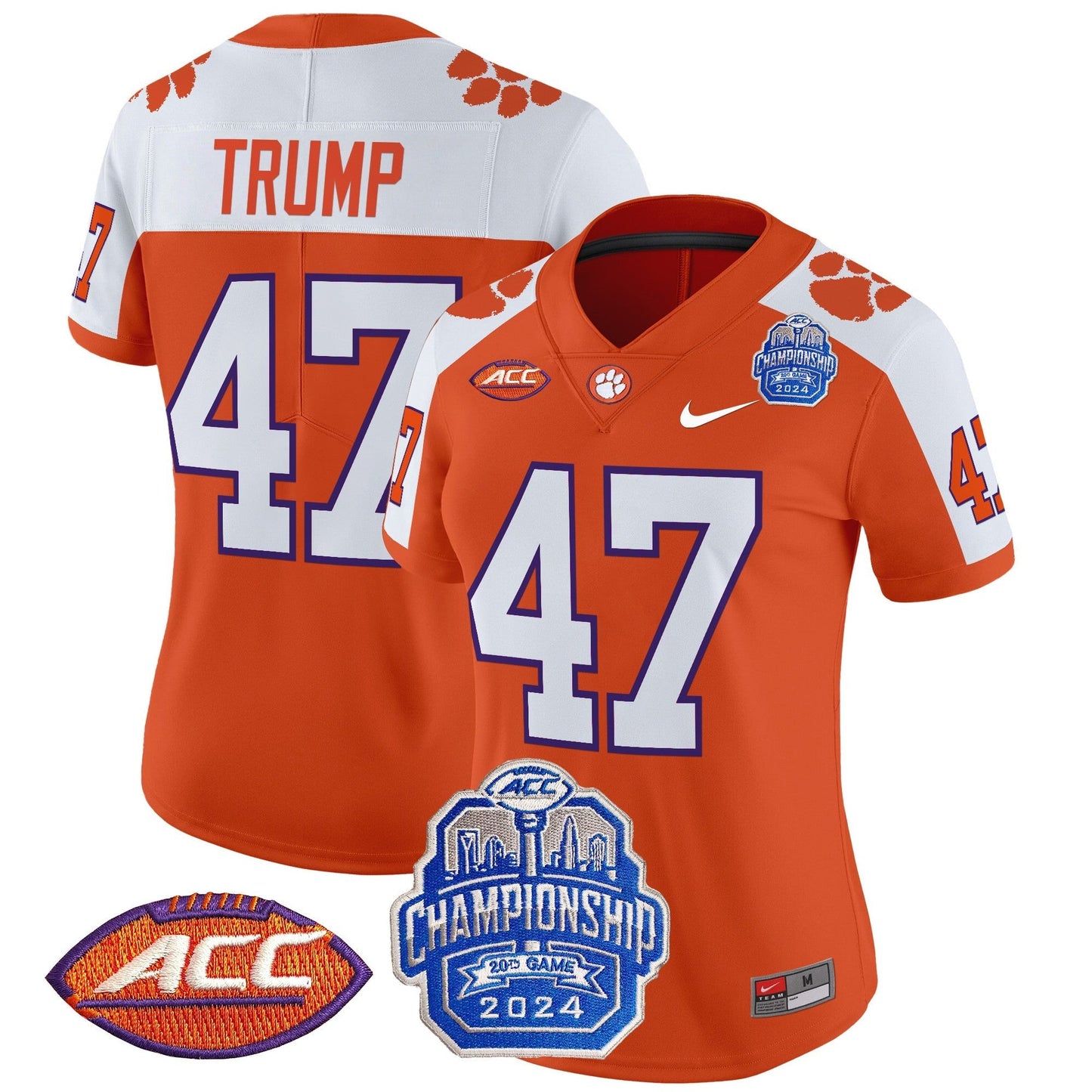 Women's CLEM 2024 ACC Championship Patch Vapor Limited Jersey - All Stitched
