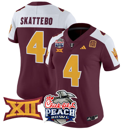 Women's ASU 2025 Peach Bowl Vapor Limited Jersey - All Stitched