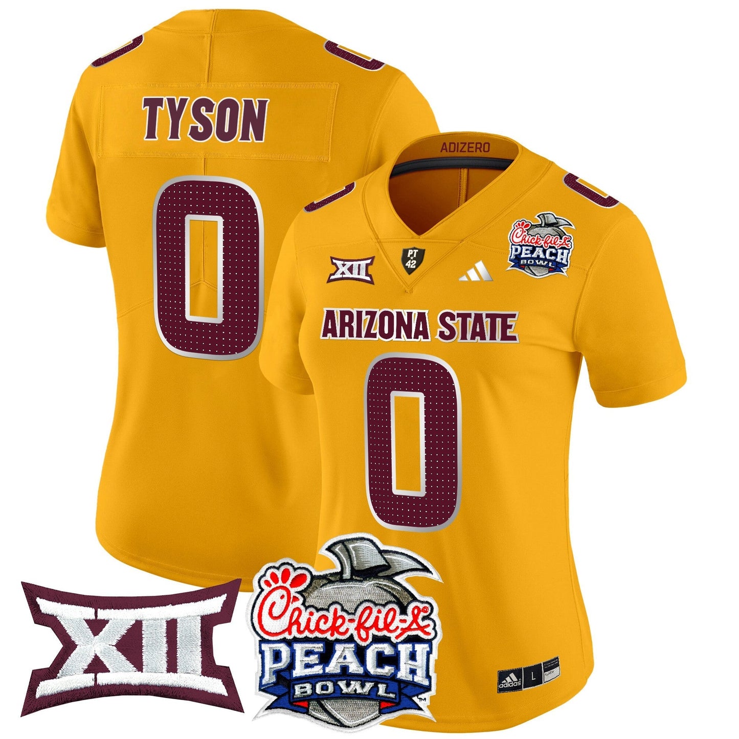 Women's ASU 2025 Peach Bowl Vapor Limited Jersey V2 - All Stitched