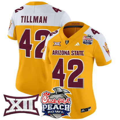 Women's ASU 2025 Peach Bowl Vapor Limited Jersey V2 - All Stitched