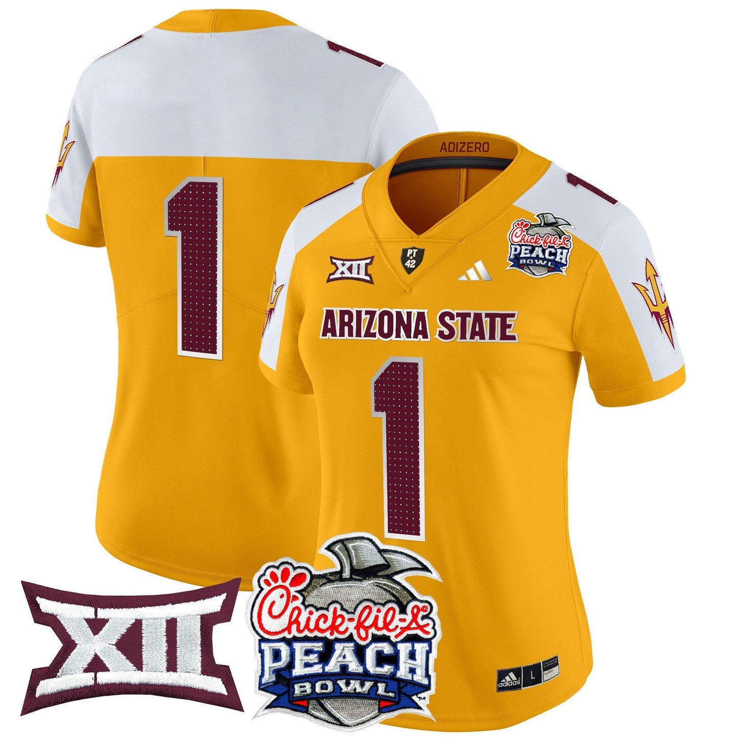 Women's ASU 2025 Peach Bowl Vapor Limited Jersey V2 - All Stitched