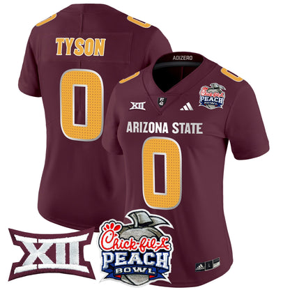Women's ASU 2025 Peach Bowl Vapor Limited Jersey V2 - All Stitched