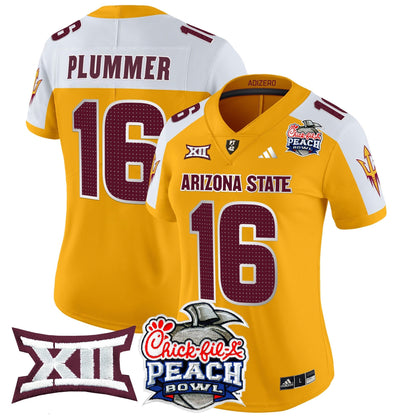 Women's ASU 2025 Peach Bowl Vapor Limited Jersey V2 - All Stitched