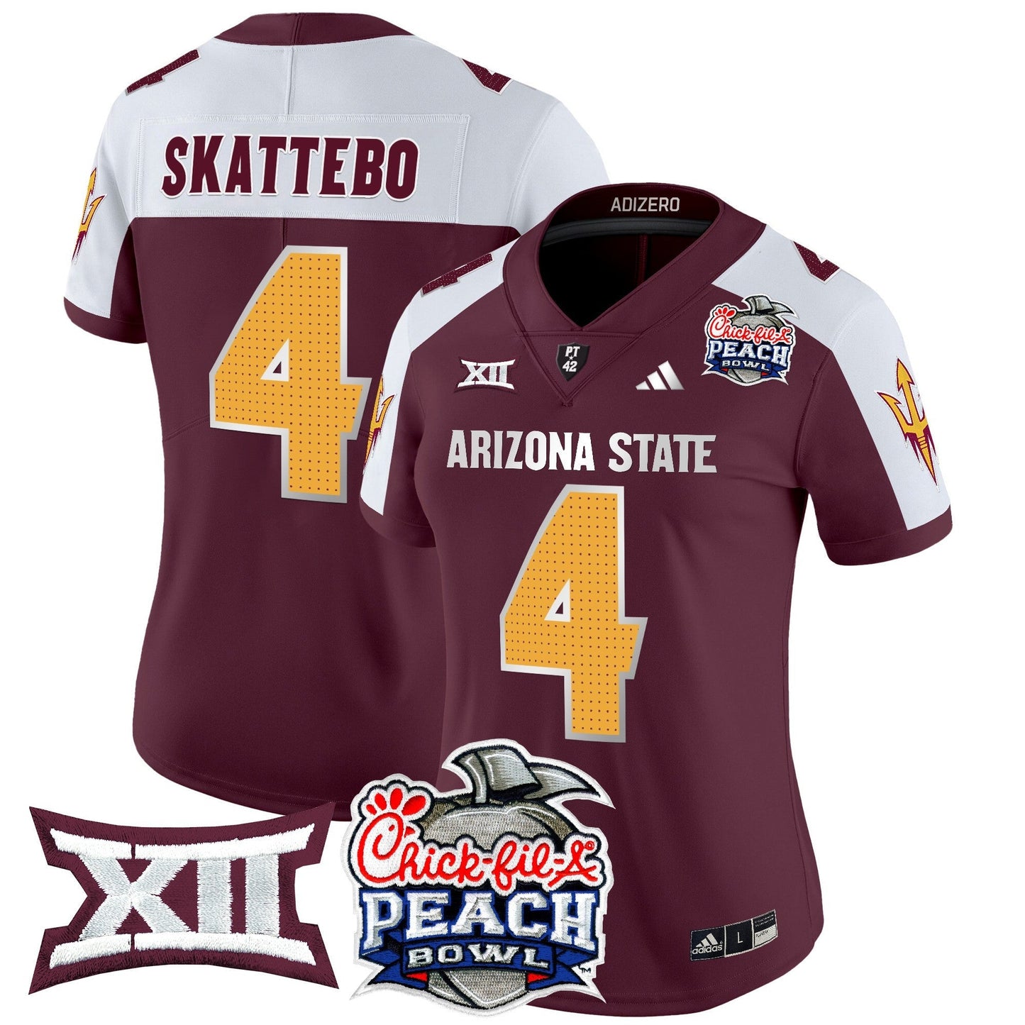 Women's ASU 2025 Peach Bowl Vapor Limited Jersey V2 - All Stitched