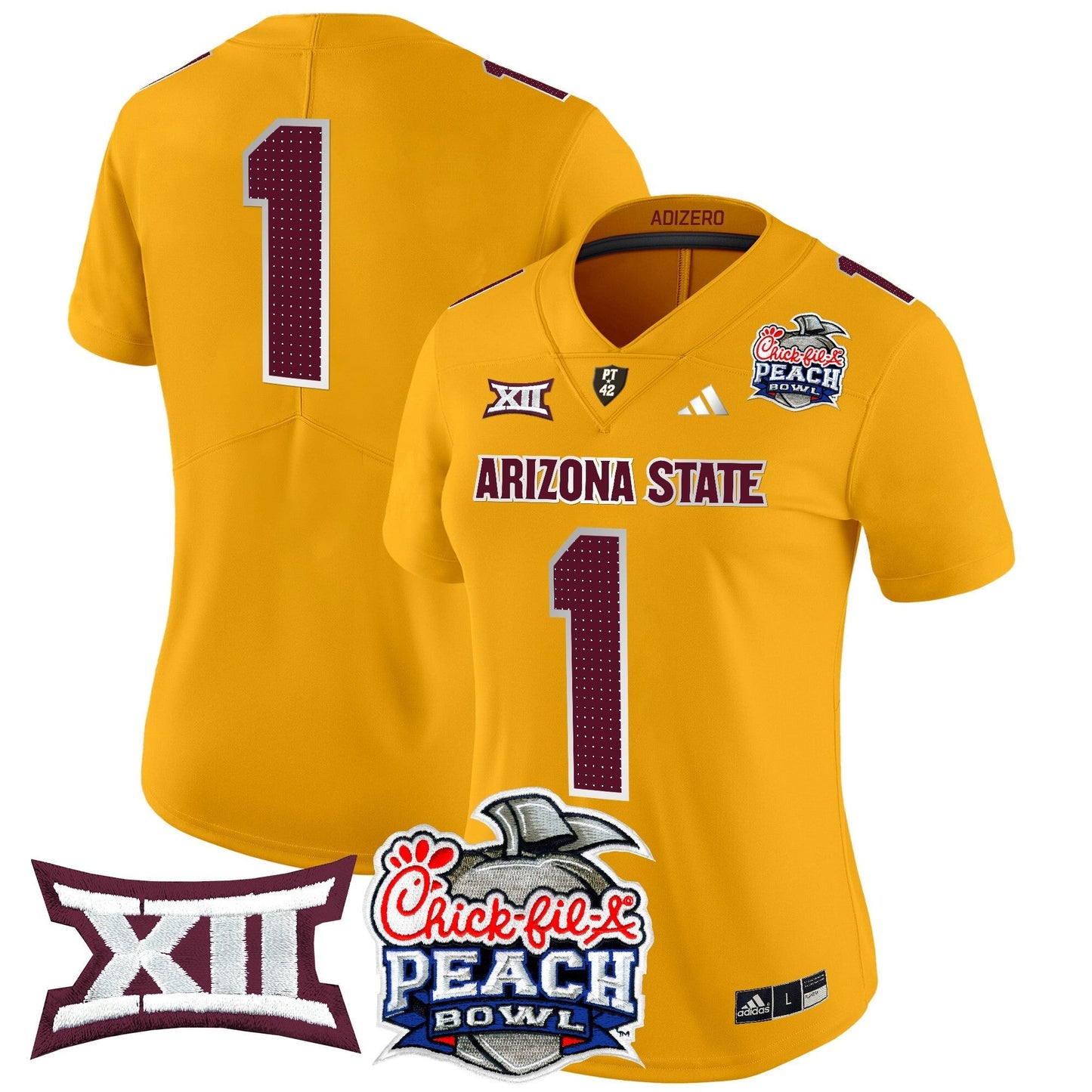 Women's ASU 2025 Peach Bowl Vapor Limited Jersey V2 - All Stitched