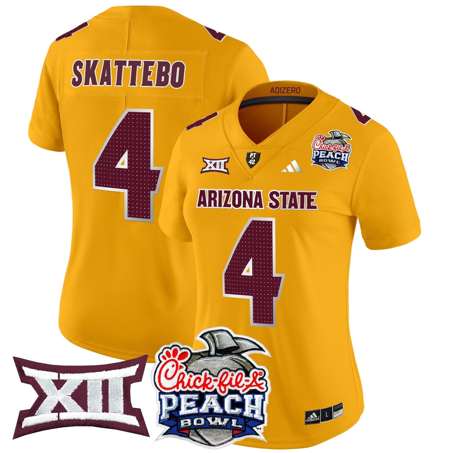 Women's ASU 2025 Peach Bowl Vapor Limited Jersey V2 - All Stitched