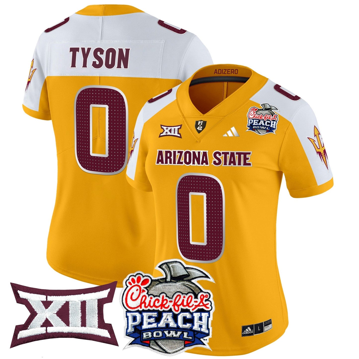 Women's ASU 2025 Peach Bowl Vapor Limited Jersey V2 - All Stitched