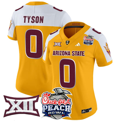 Women's ASU 2025 Peach Bowl Vapor Limited Jersey V2 - All Stitched