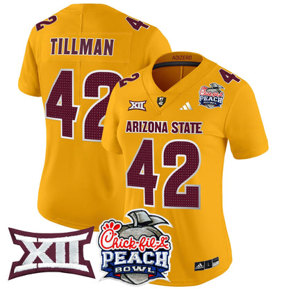 Women's ASU 2025 Peach Bowl Vapor Limited Jersey V2 - All Stitched