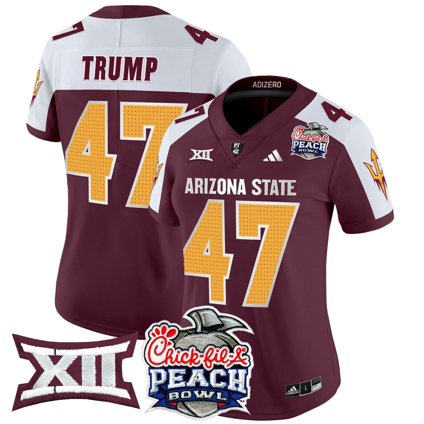 Women's ASU 2025 Peach Bowl Vapor Limited Jersey V2 - All Stitched