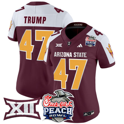 Women's ASU 2025 Peach Bowl Vapor Limited Jersey V2 - All Stitched