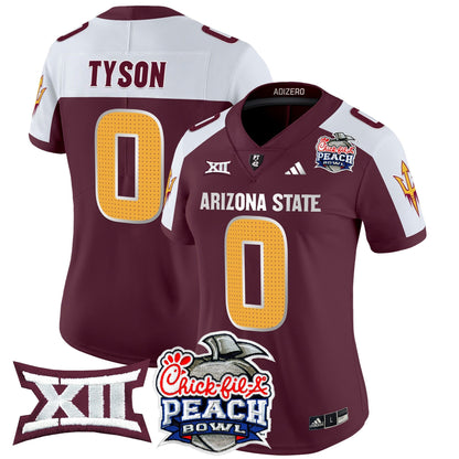 Women's ASU 2025 Peach Bowl Vapor Limited Jersey V2 - All Stitched