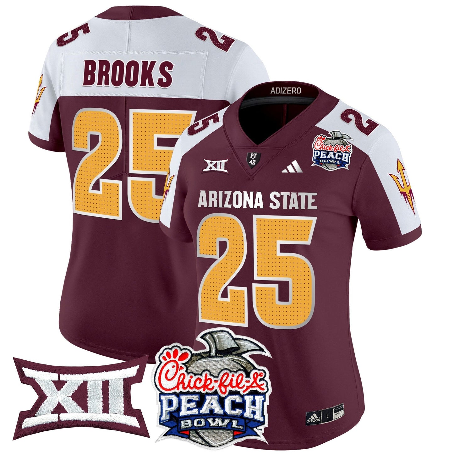 Women's ASU 2025 Peach Bowl Vapor Limited Jersey V2 - All Stitched