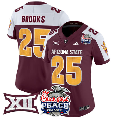 Women's ASU 2025 Peach Bowl Vapor Limited Jersey V2 - All Stitched