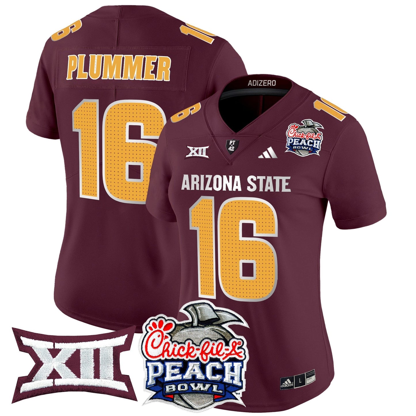 Women's ASU 2025 Peach Bowl Vapor Limited Jersey V2 - All Stitched