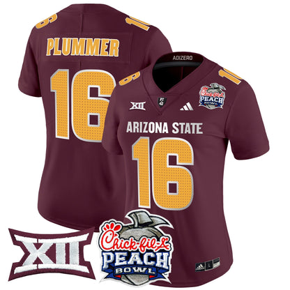 Women's ASU 2025 Peach Bowl Vapor Limited Jersey V2 - All Stitched