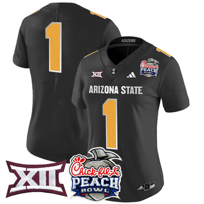 Women's ASU 2025 Peach Bowl Vapor Limited Jersey V2 - All Stitched