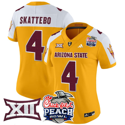 Women's ASU 2025 Peach Bowl Vapor Limited Jersey V2 - All Stitched