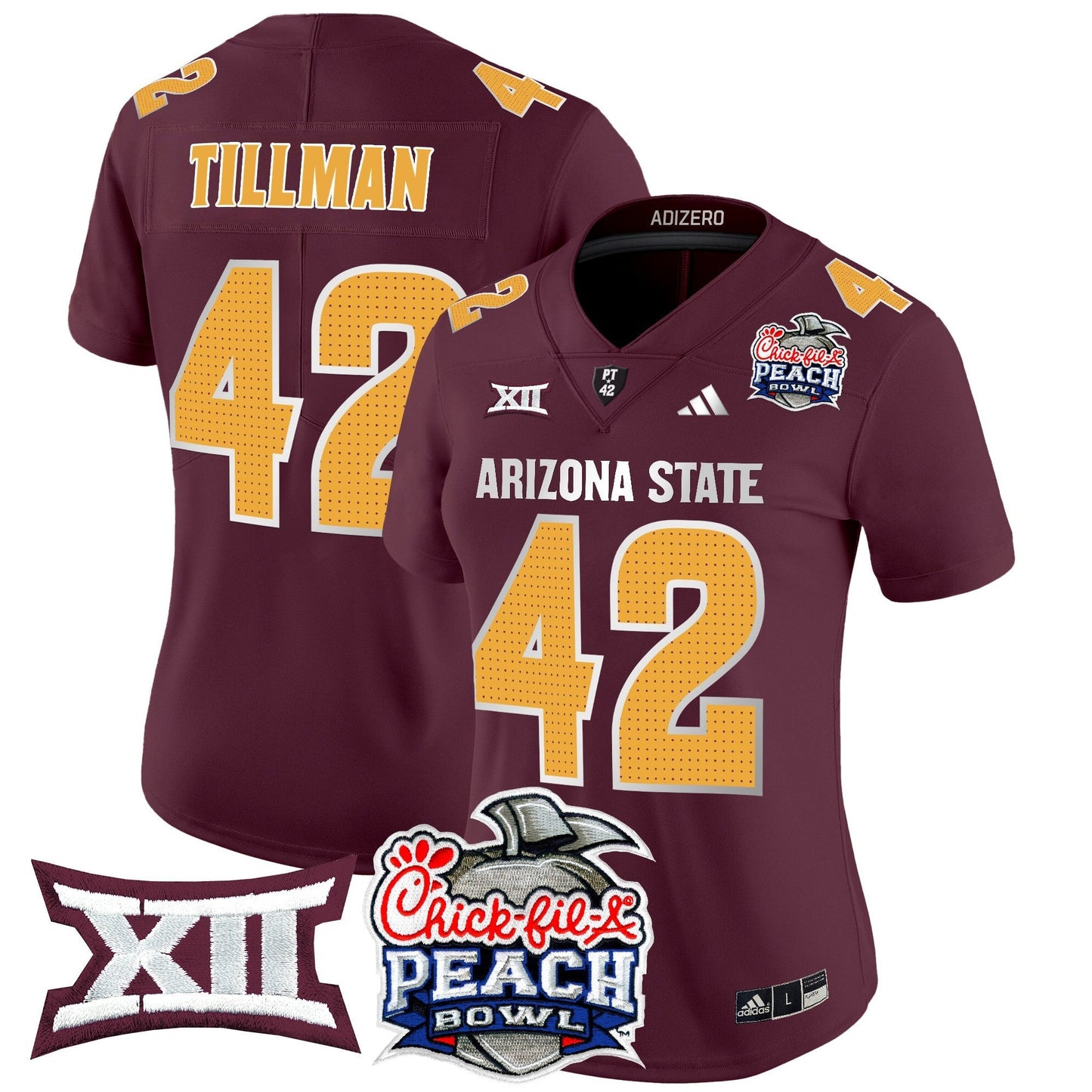 Women's ASU 2025 Peach Bowl Vapor Limited Jersey V2 - All Stitched