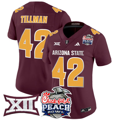 Women's ASU 2025 Peach Bowl Vapor Limited Jersey V2 - All Stitched
