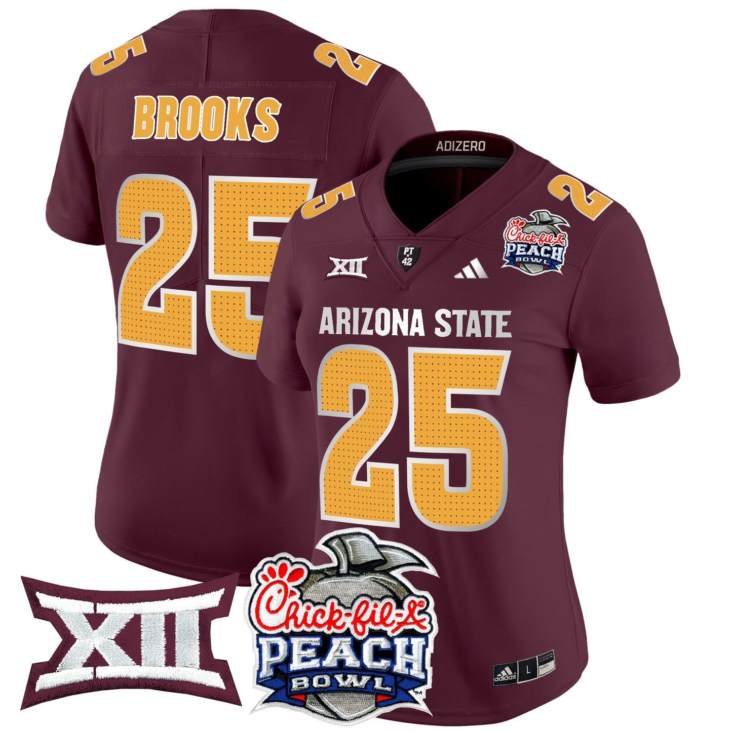 Women's ASU 2025 Peach Bowl Vapor Limited Jersey V2 - All Stitched