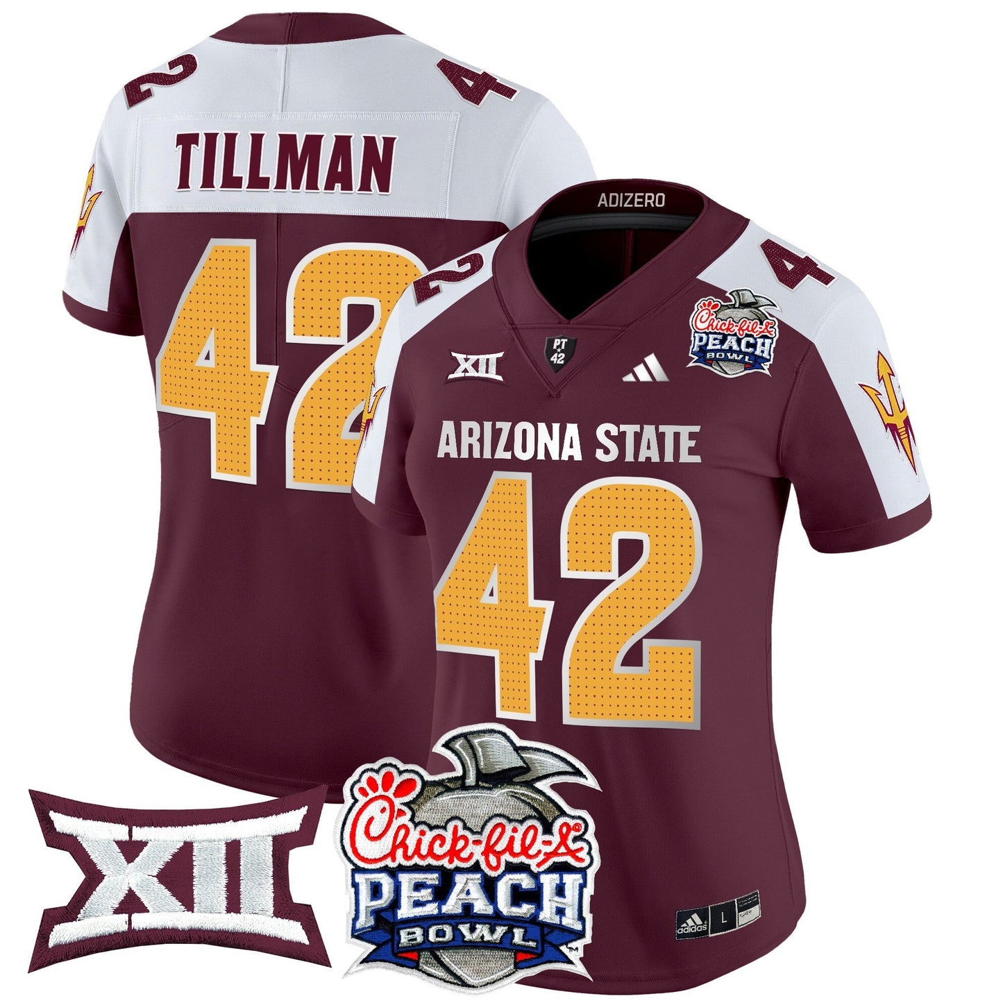 Women's ASU 2025 Peach Bowl Vapor Limited Jersey V2 - All Stitched