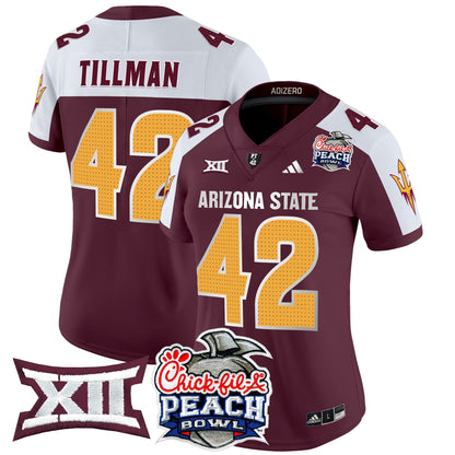 Women's ASU 2025 Peach Bowl Vapor Limited Jersey V2 - All Stitched