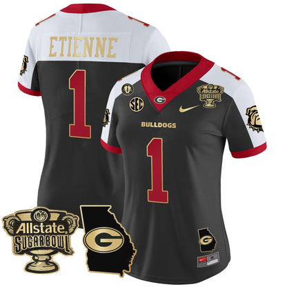 Women's UGA 2025 Sugar Bowl & Georgia Map Patch Vapor Limited Jersey - All Stitched