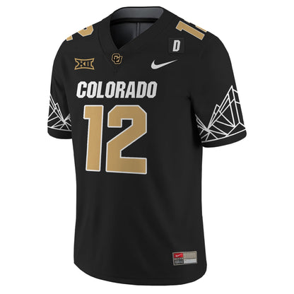 Colorado Buffaloes “Heisman Travis Hunter” With Signature Limited Jersey V4 - Big 12 XII Patch