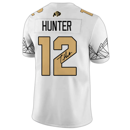 Colorado Buffaloes “Heisman Travis Hunter” With Signature Limited Jersey V4 - Big 12 XII Patch