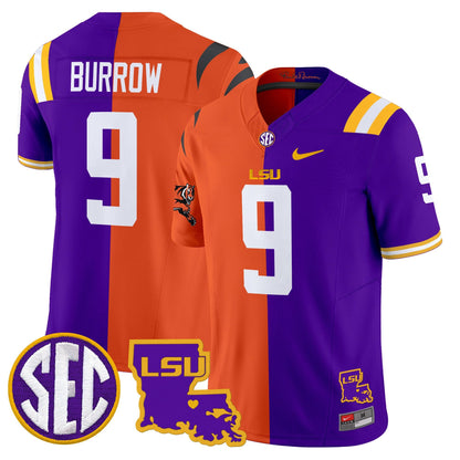 LSU Tiger Split Vapor Limited Jersey - All Stitched