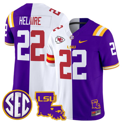 LSU Tiger Split Vapor Limited Jersey - All Stitched