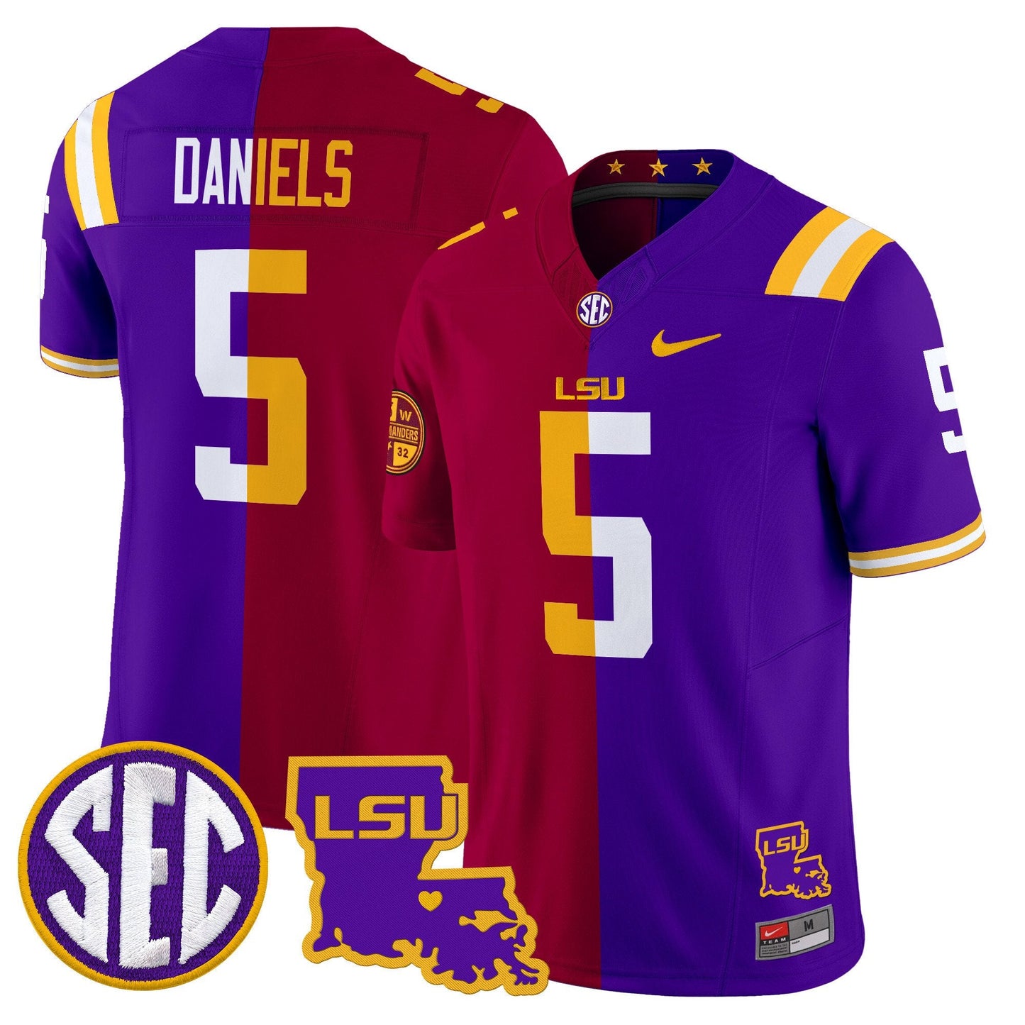 LSU Tiger Split Vapor Limited Jersey - All Stitched