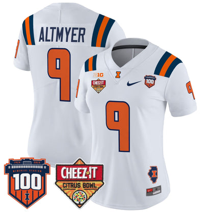 Women's ILL 2025 Cheez-It Citrus Bowl Patch Vapor Limited Jersey - All Stitched