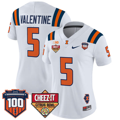 Women's ILL 2025 Cheez-It Citrus Bowl Patch Vapor Limited Jersey - All Stitched