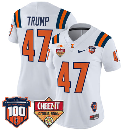 Women's ILL 2025 Cheez-It Citrus Bowl Patch Vapor Limited Jersey - All Stitched