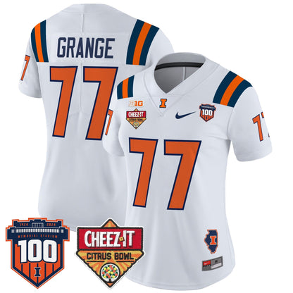Women's ILL 2025 Cheez-It Citrus Bowl Patch Vapor Limited Jersey - All Stitched
