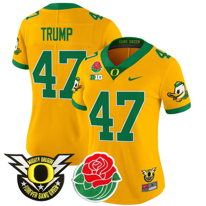 Women's ORE 2025 Rose Bowl Game & BIG Patch Vapor Limited Jersey - All Stitched