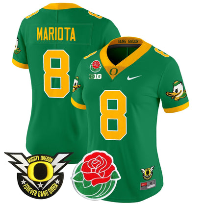Women's ORE 2025 Rose Bowl Game & BIG Patch Vapor Limited Jersey - All Stitched