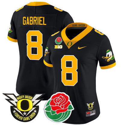 Women's ORE 2025 Rose Bowl Game & BIG Patch Vapor Limited Jersey - All Stitched