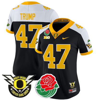 Women's ORE 2025 Rose Bowl Game & BIG Patch Vapor Limited Jersey - All Stitched