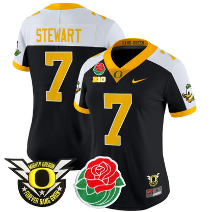 Women's ORE 2025 Rose Bowl Game & BIG Patch Vapor Limited Jersey - All Stitched