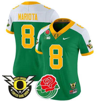 Women's ORE 2025 Rose Bowl Game & BIG Patch Vapor Limited Jersey - All Stitched
