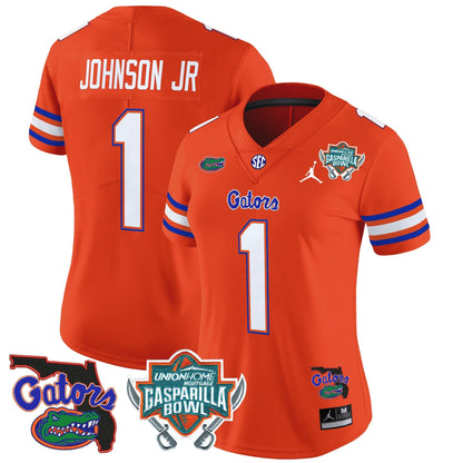 Women's UF 2025 Gasparilla Bowl Patch Vapor Limited Jersey - All Stitched