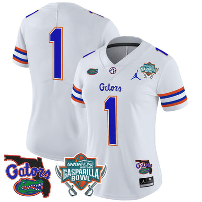Women's UF 2025 Gasparilla Bowl Patch Vapor Limited Jersey - All Stitched