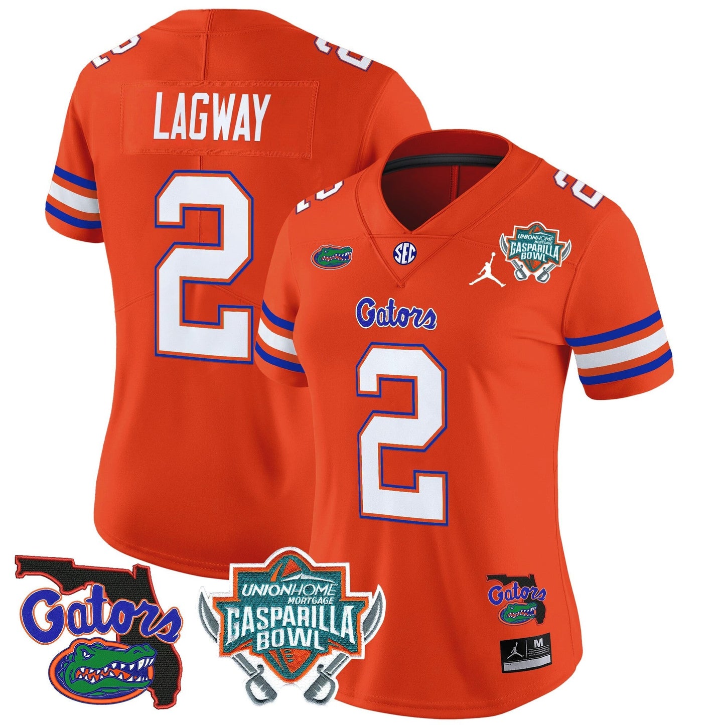 Women's UF 2025 Gasparilla Bowl Patch Vapor Limited Jersey - All Stitched